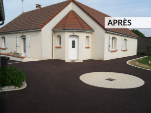 Aménagement d'une allée en enrobé à Châteauroux - Paysagiste Lantana Paysage Gaujard Rome Châteauroux