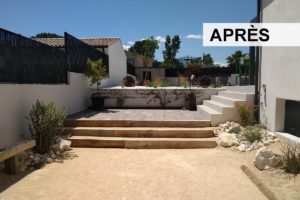 Aménagement de jardin, moderne et naturel à Salindres et Alès, Gard (30) - Lantana Ecosylva Paysage
