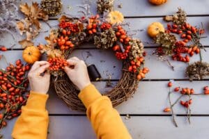objets - couronne d'automne