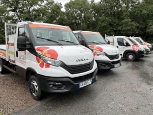 Nouveaux véhicules pour l’équipe Lantana Farge Paysage à Tulle, Ladignac-sur-Rondelles, Corrèze (19)