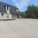 Création d'une cour, allée carrossable, plage de piscine et clôture à Fondettes, Indre-et-Loire (37) - Paysagiste Lantana Paysage Tours