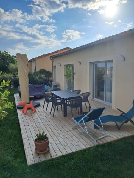 Terrasse après