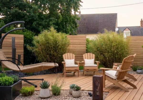 terrasse lame bombée bois