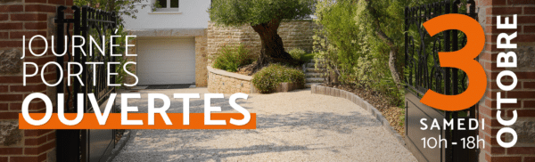 Bannière portes ouvertes des paysagistes Lantana Paysage le 3 octobre 2026